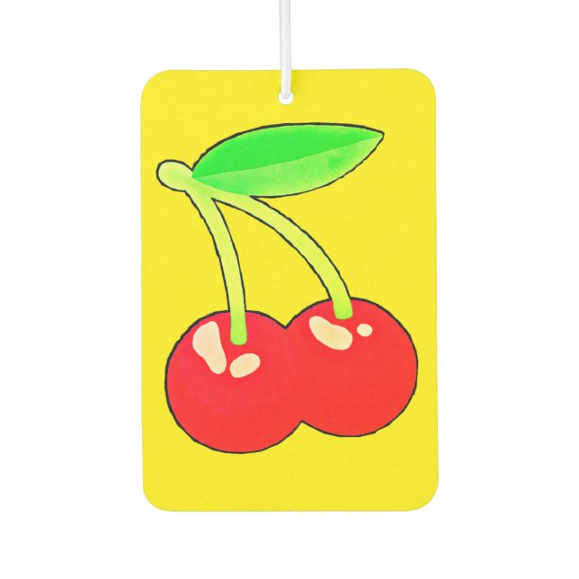 Emoji Cherry Autolufterfrischer (Vorderseite)