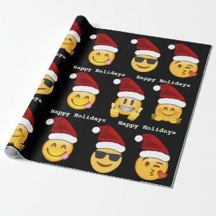 Emoji Christmas Geschenkpapier
