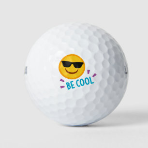 Emoji Cool Golfball