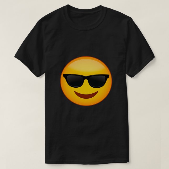 Emoji Couple Costume Funny Emoji Sonnenbrille  T-Shirt (Design vorne)