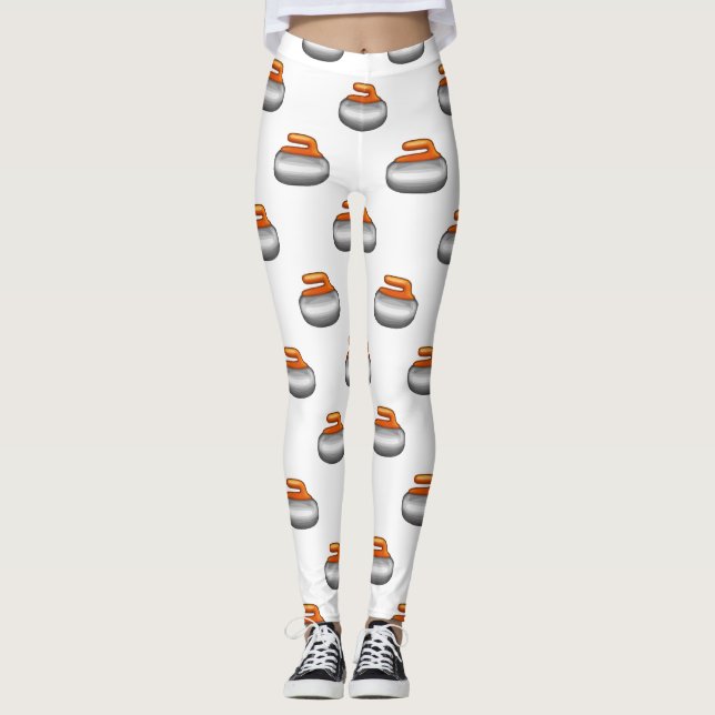 Emoji Curling Stone Leggings (Vorderseite)