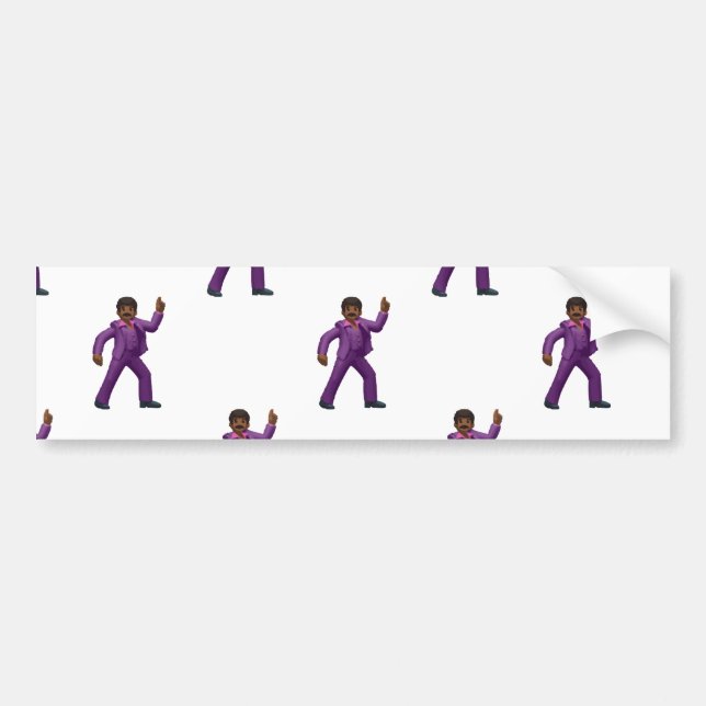Emoji Dancing Man Autoaufkleber (Vorne)