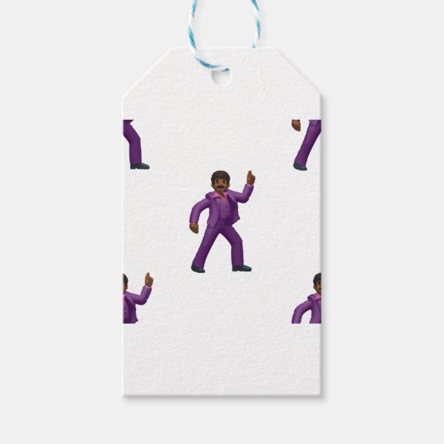 Emoji Dancing Man Geschenkanhänger (Vorderseite)