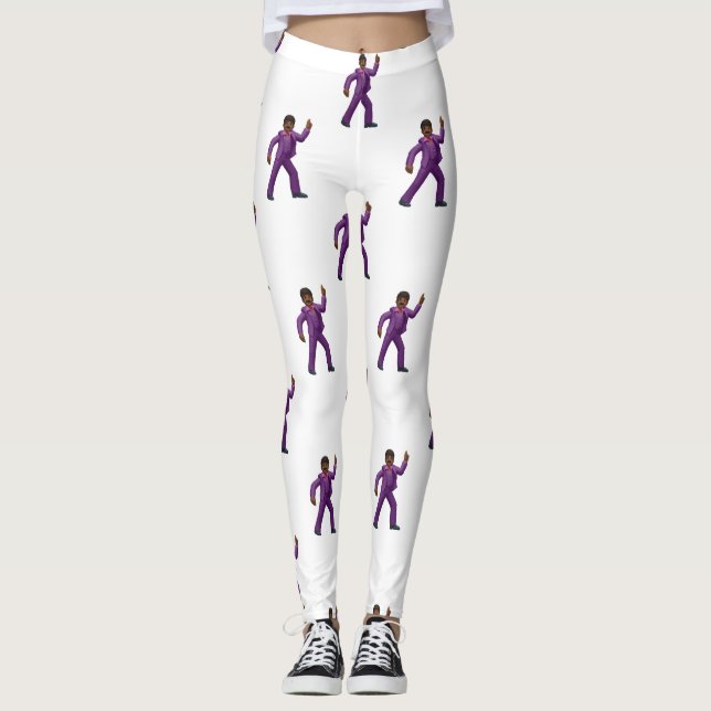 Emoji Dancing Man Leggings (Vorderseite)
