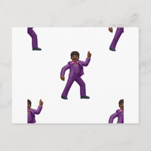 Emoji Dancing Man Postkarte