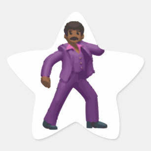 Emoji Dancing Man Stern-Aufkleber