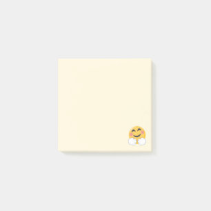 Emoji, das eine Umarmung gibt Post-it Klebezettel