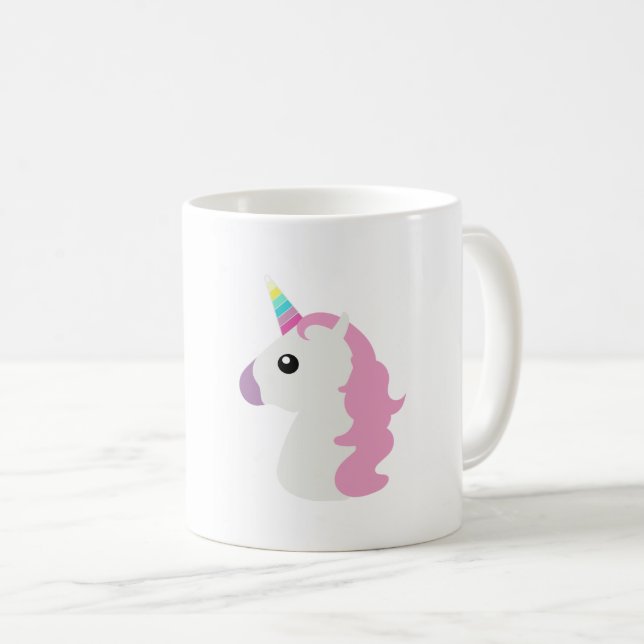 Emoji Einhorn Tasse (VorderseiteRechts)