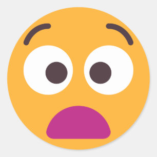 Emoji Emoji ist ein wütender, bewundernswerter Far Runder Aufkleber