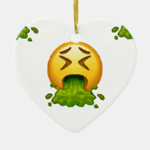 Emoji Erbrechen Keramik Ornament