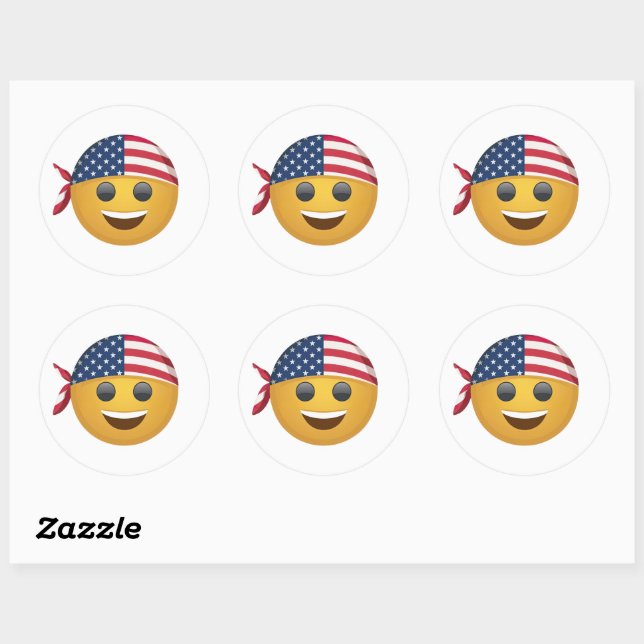 Emoji Face Sticker Set (Blatt)