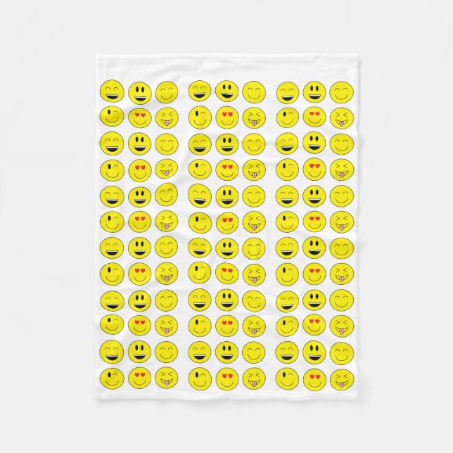 Emoji Fleece-Decke Fleecedecke (Vorderseite)
