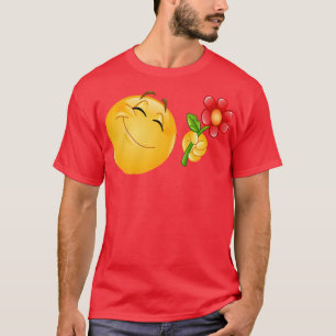 Emoji geben Blume T-Shirt