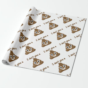 Emoji geben ein Poo Geschenkpapier