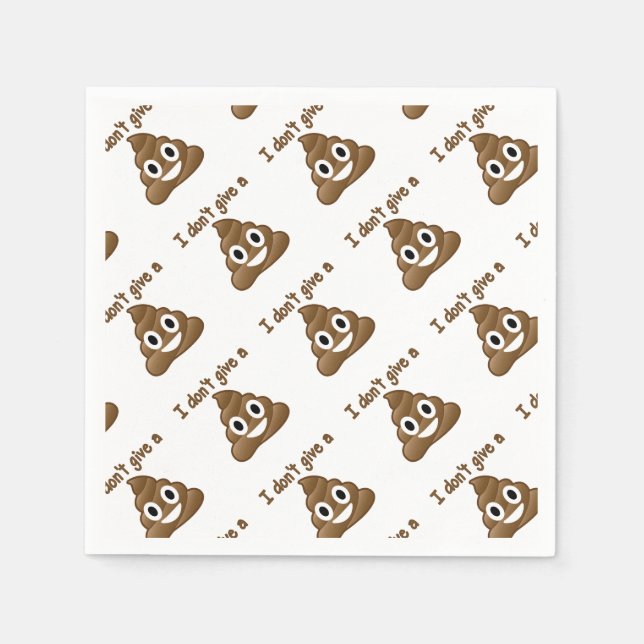 Emoji geben einen Pop Serviette (Vorderseite)