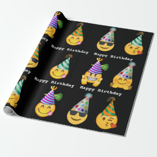 Emoji Geburtstag Geschenkpapier
