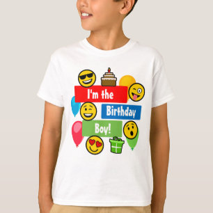 Emoji Geburtstags-Junge T-Shirt