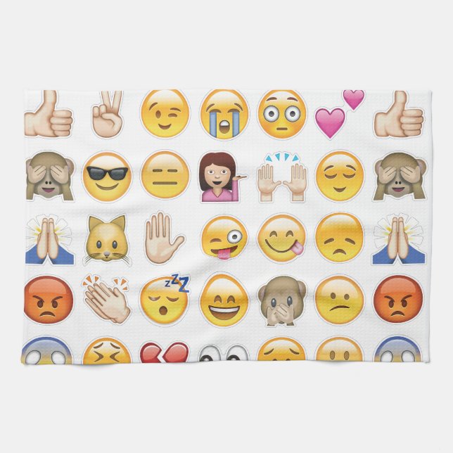 Emoji Geschirrtuch (Horizontal)