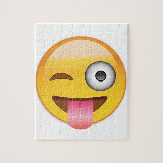 Emoji - Gesicht mit der Zunge Puzzle