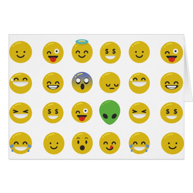 Emoji-glückliches Gesicht (Vorderseite (Horizontal))