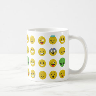 Emoji glückliches Gesicht Kaffeetasse