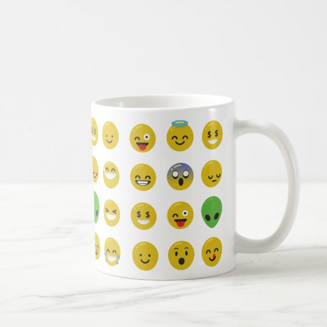 Emoji-glückliches Gesicht Kaffeetasse (Rechts)
