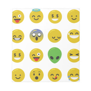 Emoji-glückliches Gesicht Notizblock