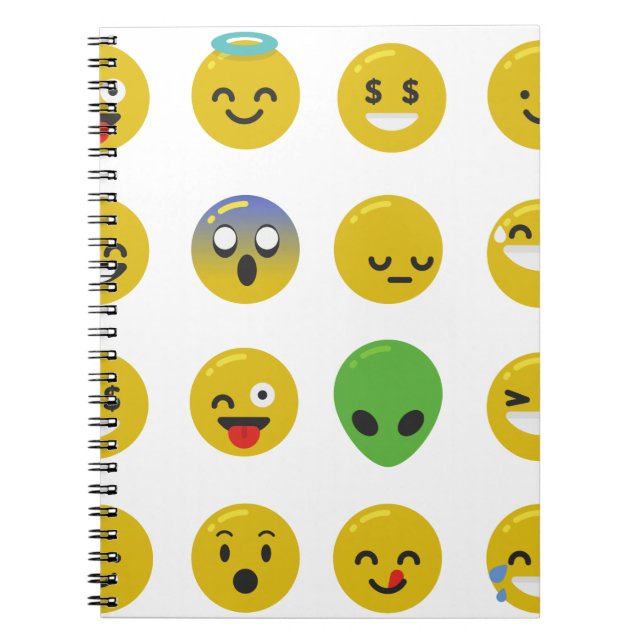 Emoji-glückliches Gesicht Notizblock (Vorderseite)