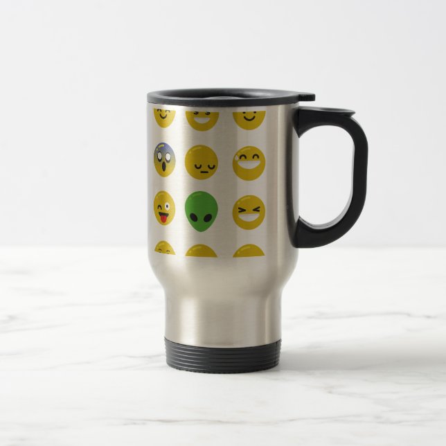 Emoji-glückliches Gesicht Reisebecher (Rechts)