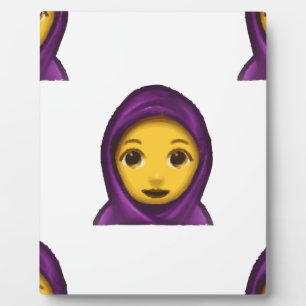 Emoji hajib fotoplatte