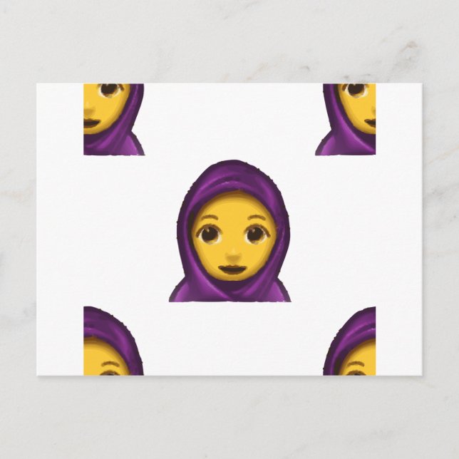 Emoji hajib postkarte (Vorderseite)