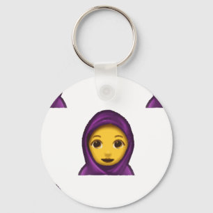 Emoji hajib schlüsselanhänger