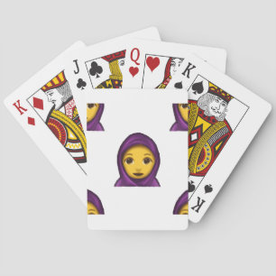Emoji hajib spielkarten