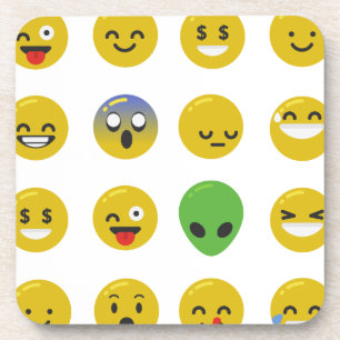 Emoji happy face untersetzer