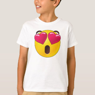 Emoji Heart Eyes Valentines T - Shirt