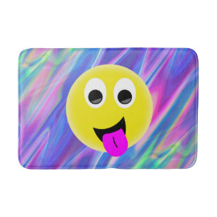 Emoji-Hologramm-Badematte Badematte