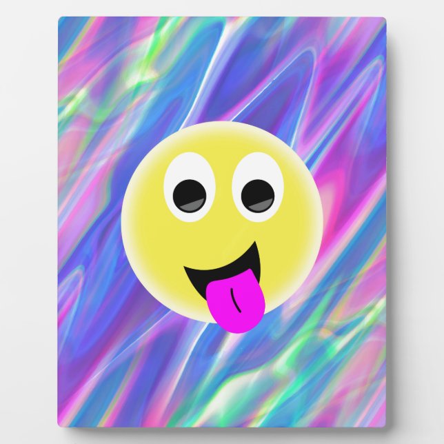 Emoji-Hologramm Fotoplatte (Vorderseite)