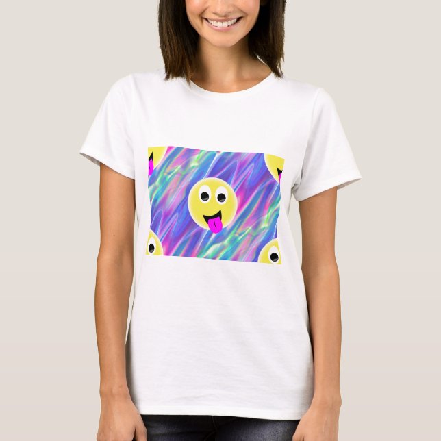 Emoji-Hologramm T-Shirt (Vorderseite)