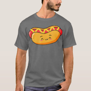 Emoji Hot Dog Würstchen Mustard Funny Geschenk T-Shirt