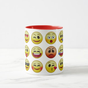 Emoji Icon gegenüber Combo-Tasse Tasse