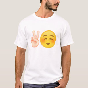 Emoji inspirierte Friedensentwurf T-Shirt