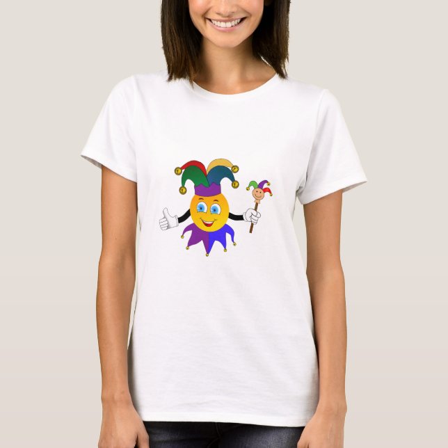 Emoji Joker Mardi Gras FrauenT - Shirt (Vorderseite)