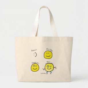 Emoji Jumbo Stoffbeutel