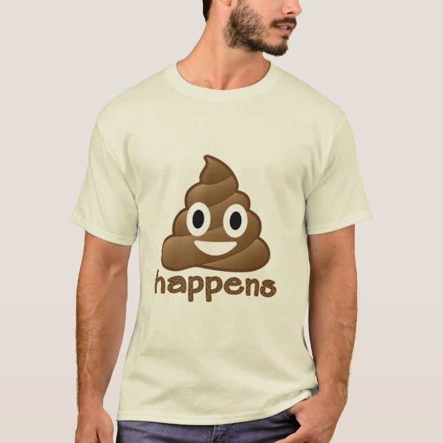 Emoji kacken geschieht T-Shirt (Vorderseite)