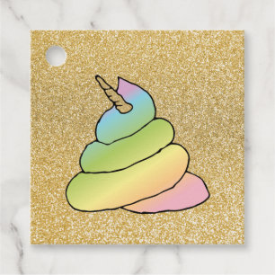 Emoji Kackte Emoji mit Rainbow-Rainbow-Rainbow-Pfe Geschenkanhänger