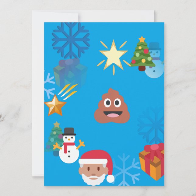 Emoji kackte Weihnachten (Vorderseite)