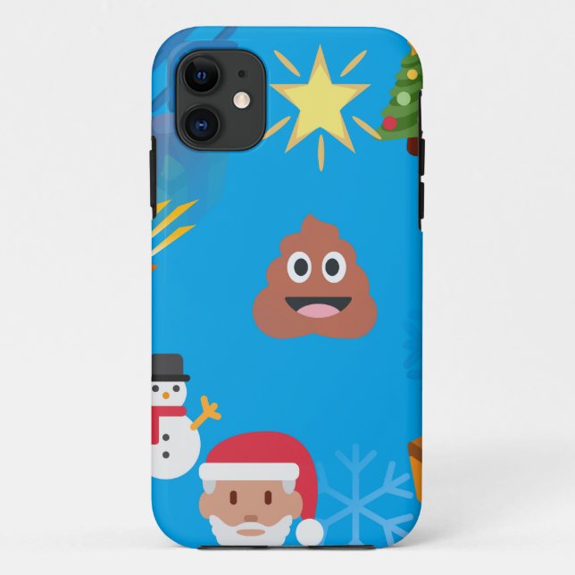 Emoji kackte Weihnachten Case-Mate iPhone Hülle (Rückseite)