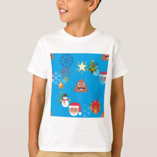 Emoji kackte Weihnachten T-Shirt