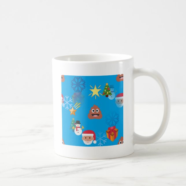 Emoji kackte Weihnachten Tasse (Rechts)