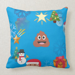 Emoji Kot Weihnachten Kissen